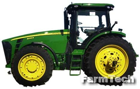 Трактор с регулируемой колеёй John Deere 8345RT