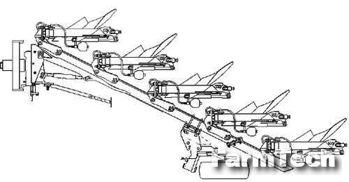 Плуг 2-6-ти корпусной навесной полнооборотный Rabe Super-Albatros V 140 M