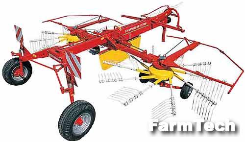 Валкообразователь двухроторный с центральной укладкой валка Pottinger EuroTop 881 A