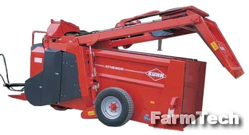 Выдуватель-раздатчик и рециркулятор соломы Kuhn Athenor 6070