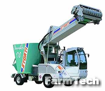 Миксер-кормораздатчик самоходный Storti Dunker SW 250