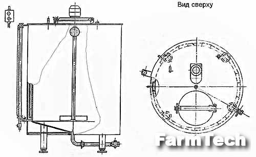 Танк охлаждаемый Агромех-сервис ТОМ-2,0